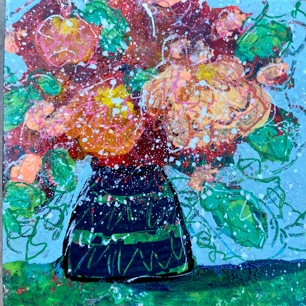 “Louise" 4” x 4” x 1” cradle board