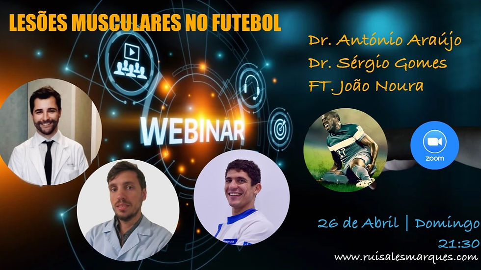 WEBINAR Lesões Musculares no Futebol