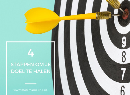 Jouw doel voor 2020 halen in 4 heldere stappen