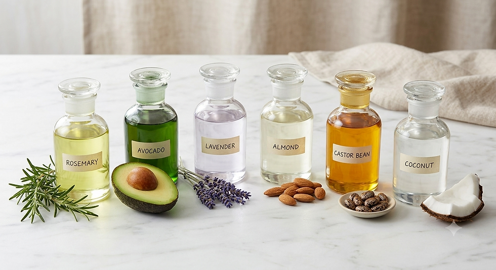 Thumbnail: RosemaryGlow Oil glass bottles with natural ingredients