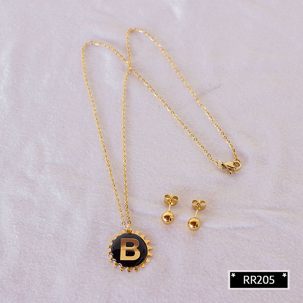 RR241B Collar y Topitos letra B