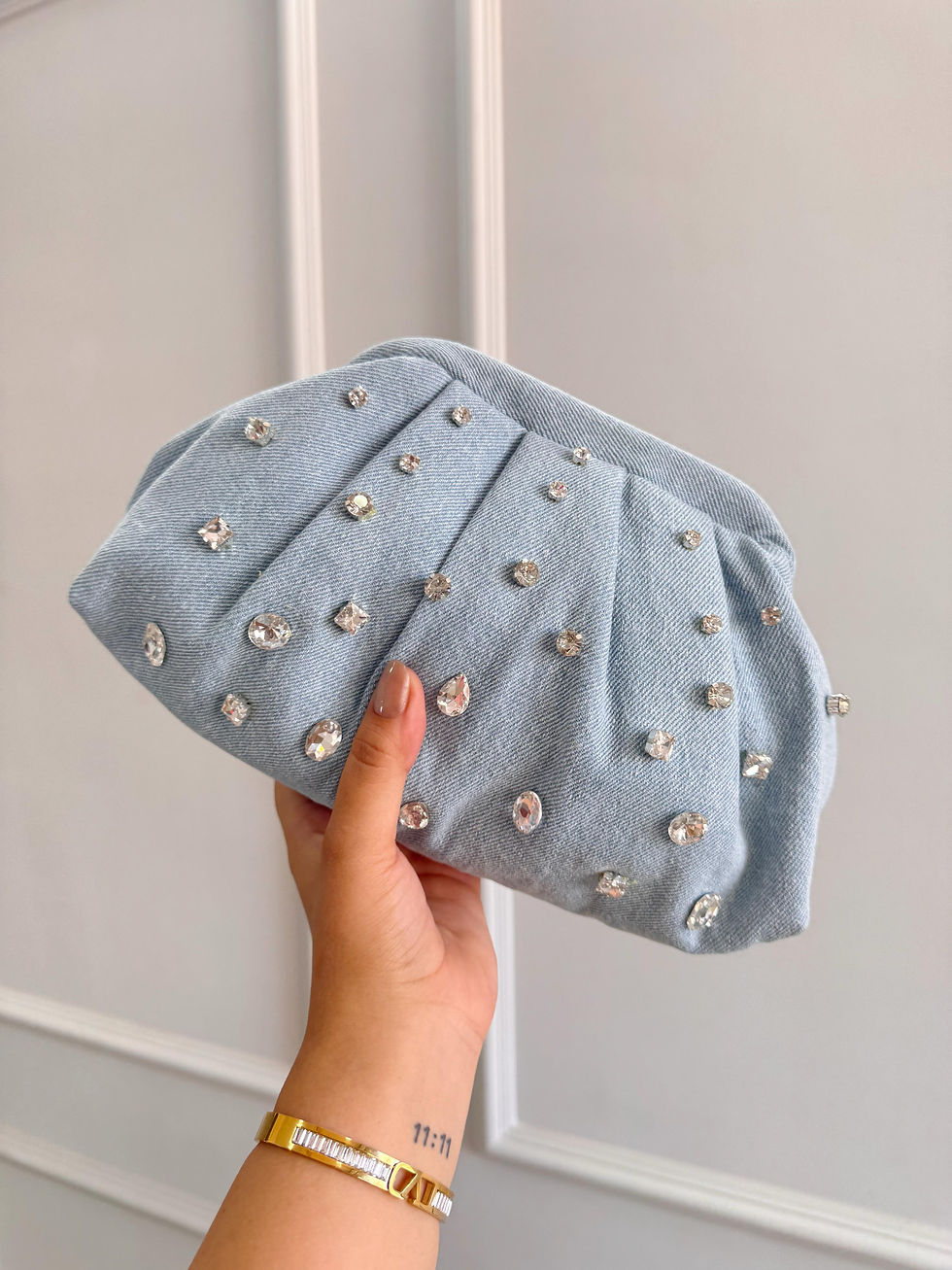 Thumbnail: Crystals On Denim Bags