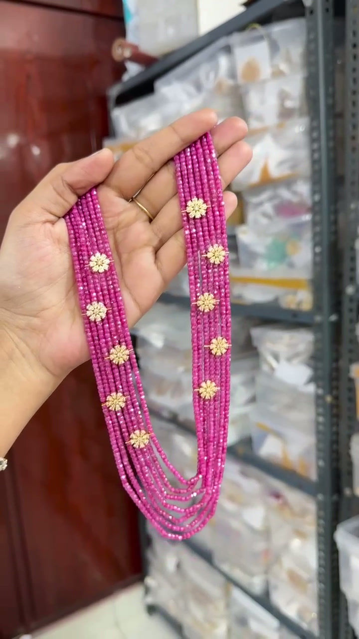 Thumbnail: Elegant multistrand beaded necklace