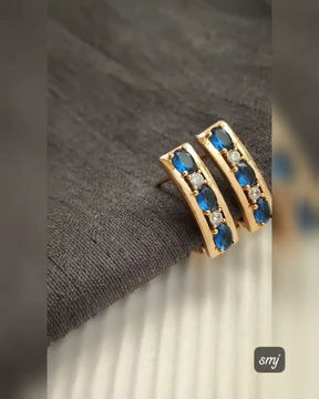 Thumbnail: Xuping french hoop earrings