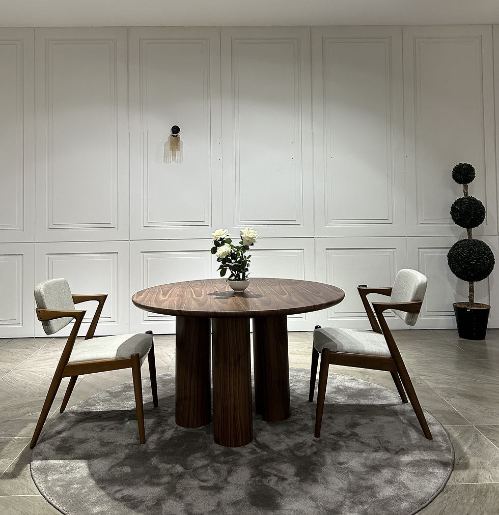 Küçük resim: Albano Meşe Bohem Yuvarlak Masa