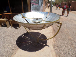 sun cooking in Atacama dessert Chile