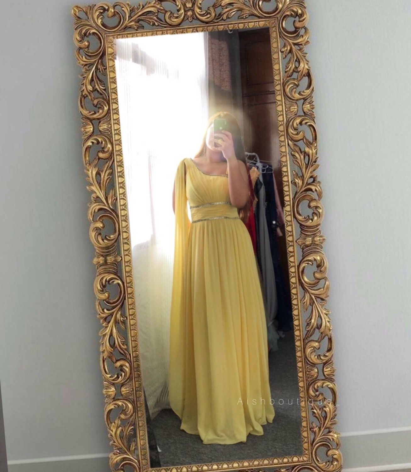Yellow prom dress
