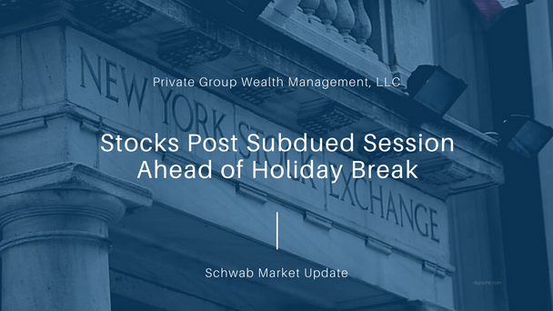 Stocks Post Subdued Session Ahead of Holiday Break