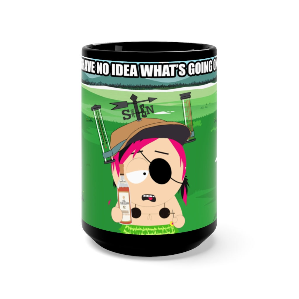 "DAZED & CONFUSED" Black Mug 15oz