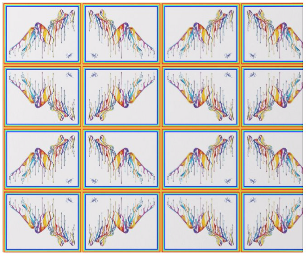 Thumbnail: MISS DANGERASS "Painted Lady"  PIN UP WRAPPING PAPER