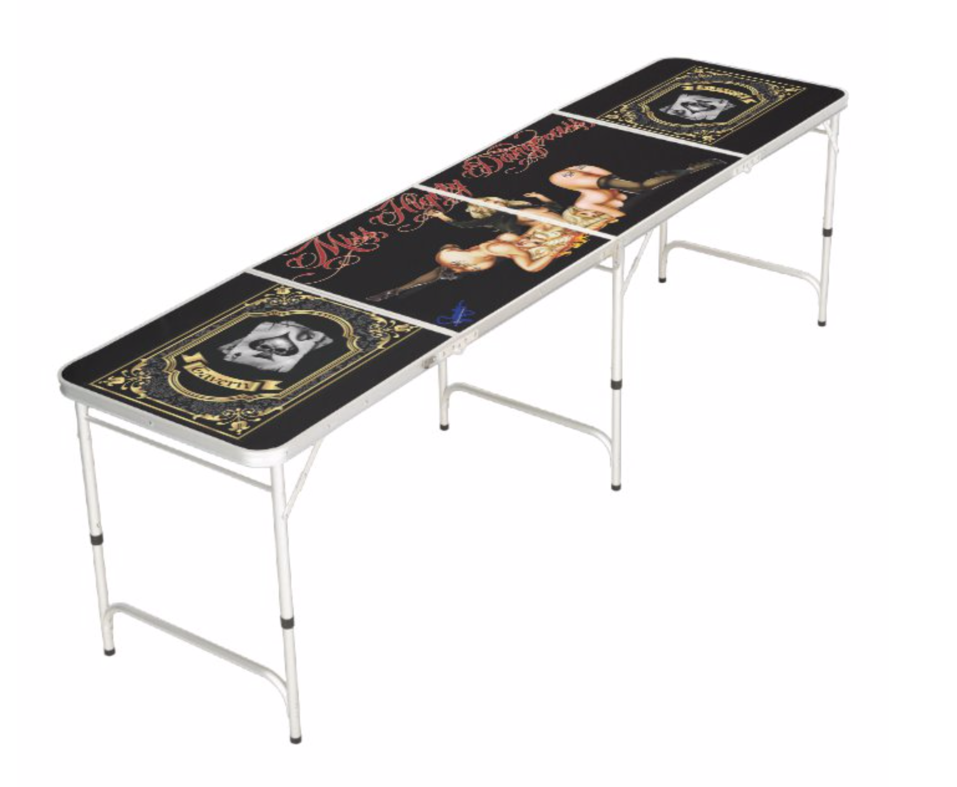 REGULATION "tournament"BEER PONG TABLE HIGHLY DANGERASS STYLE