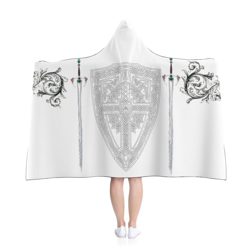 CELTIC SHIELD & SWORD Hooded Blanket