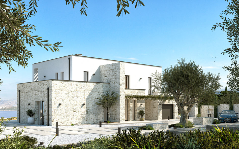 VILLA OURANOU PILI - CORFU / GREECEArchitekturvisualisierungen 3D Rendering
