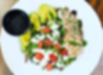 Balsamic Chicken Avocado Caprese Salad