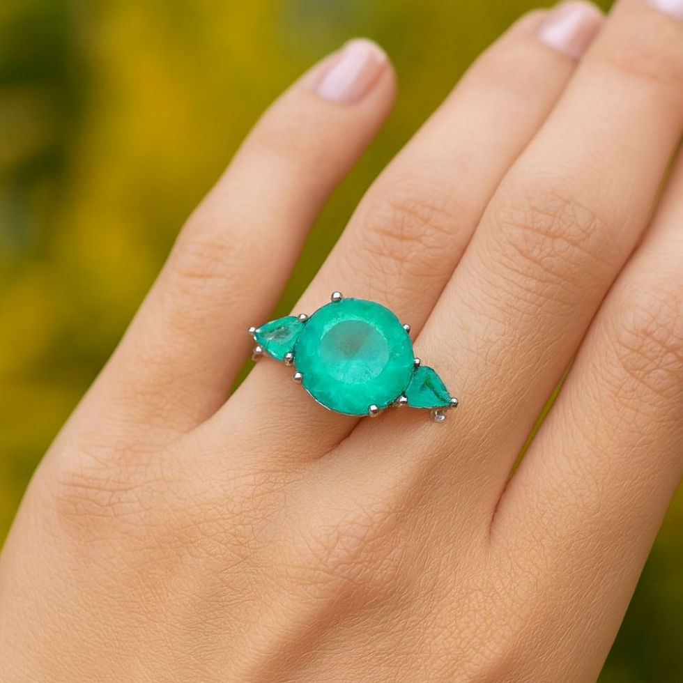 Anel Esmeralda Serenity