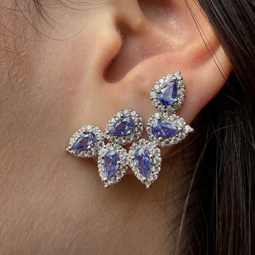 Brinco Ear Cuff Tanzanita