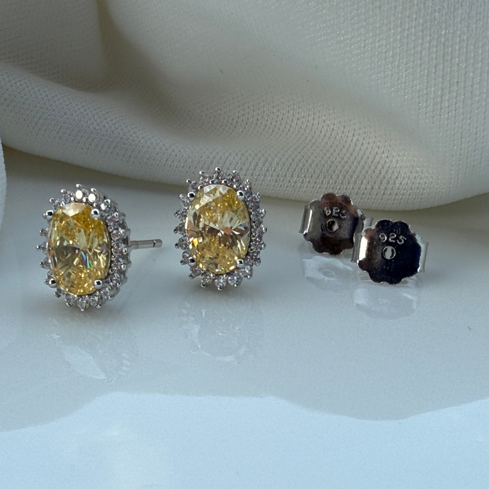 BRINCO OVAL  YELLOW FANCY