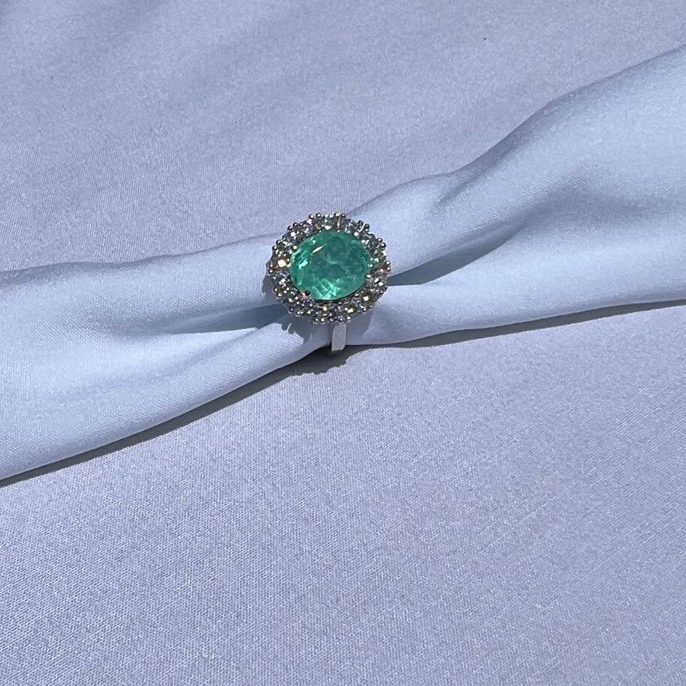 Anel Esmeralda Crown Light