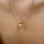 Colar Oval Amarelo Fancy