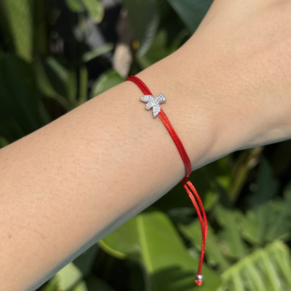 Pulseira Fio de Seda com Pingente