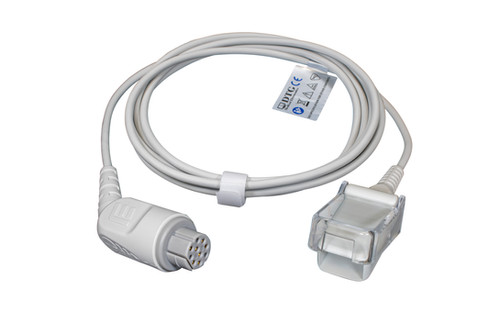 Câble Sonde SpO2 Pour Oxymètre GE/Datex Ohmeda OXY-E4-N - Capteur Clip Oreille Adulte - Neuf