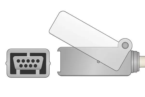 Thumbnail: Masimo Compatible SpO2 Adapter Cable - MAS-LNC-10