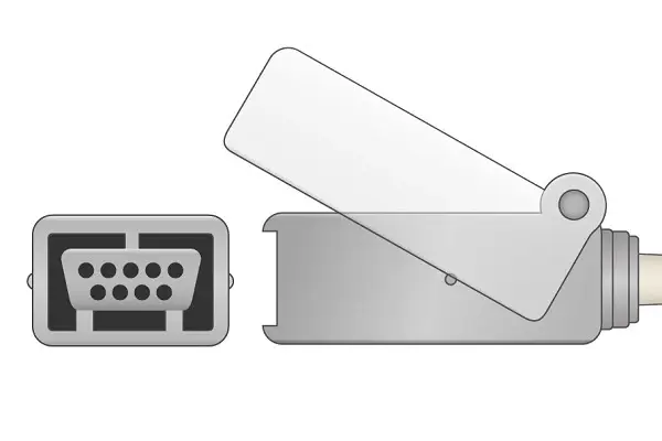 Thumbnail: Mindray-Masimo LNCS Compatible SpO2 Adapter Cable - MDR-115-020768-00