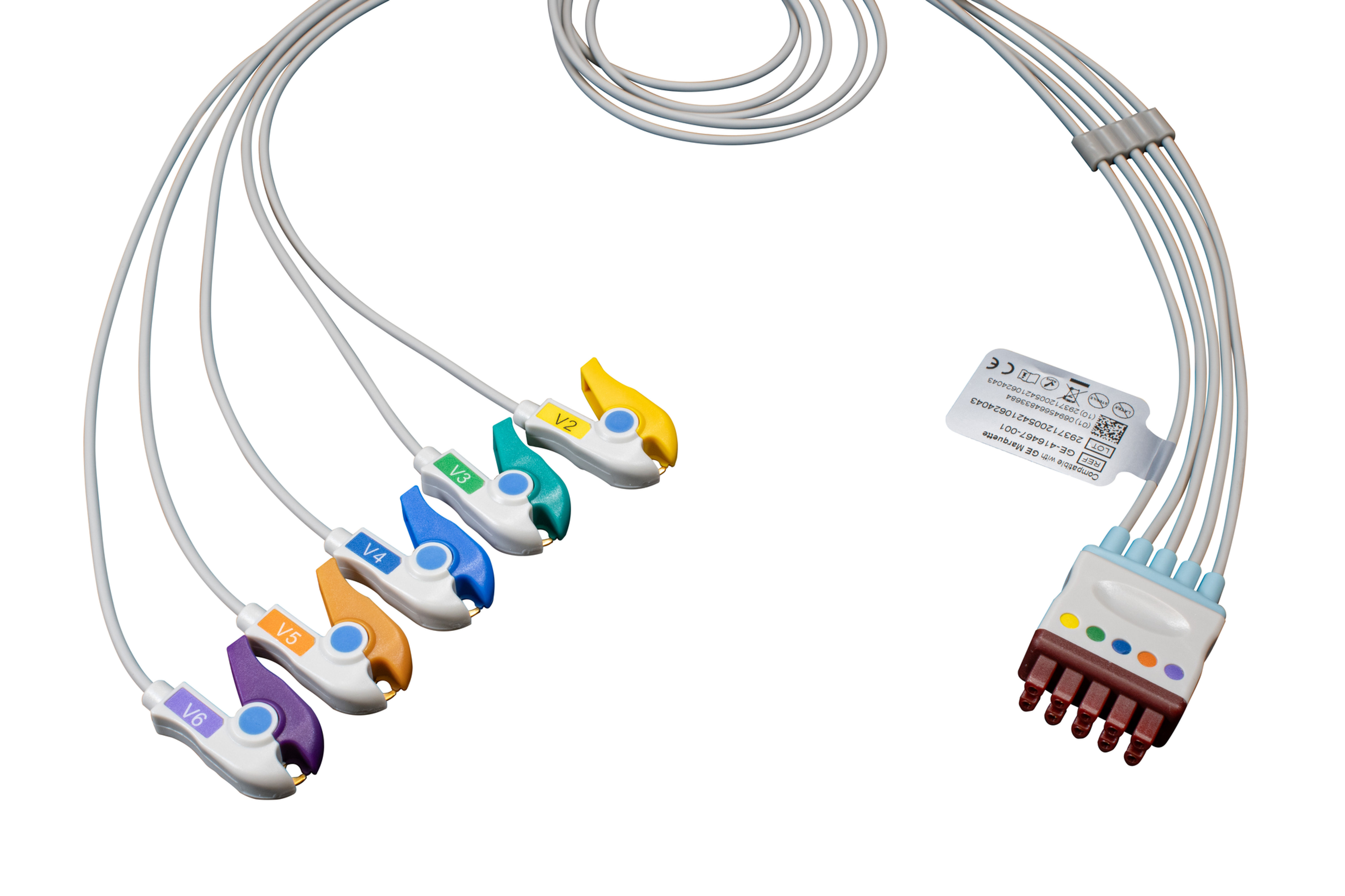 GE/Marquette Compatible V2-V6 ECG 5 Lead (Grabber) - GE-416467-001