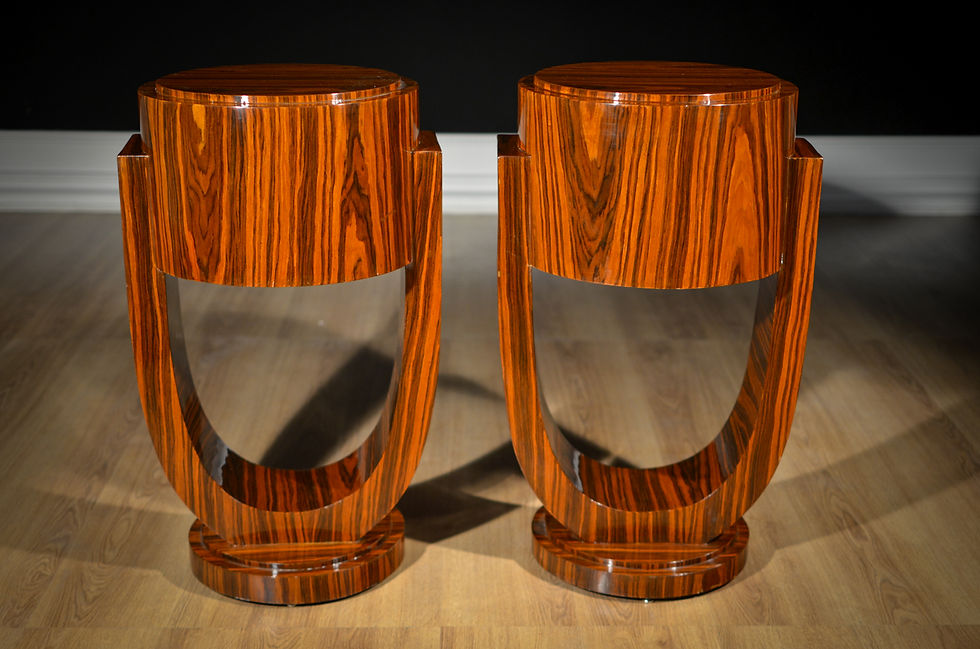 Thumbnail: Pair of Art Deco Nightstands