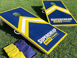 Major Automotive Brand Super Cheap auto gets Custom Cornhole Boards from us