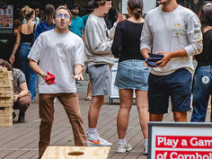 RMIT University using Custom Cornhole Cornhole Boards and Corn hole Bags