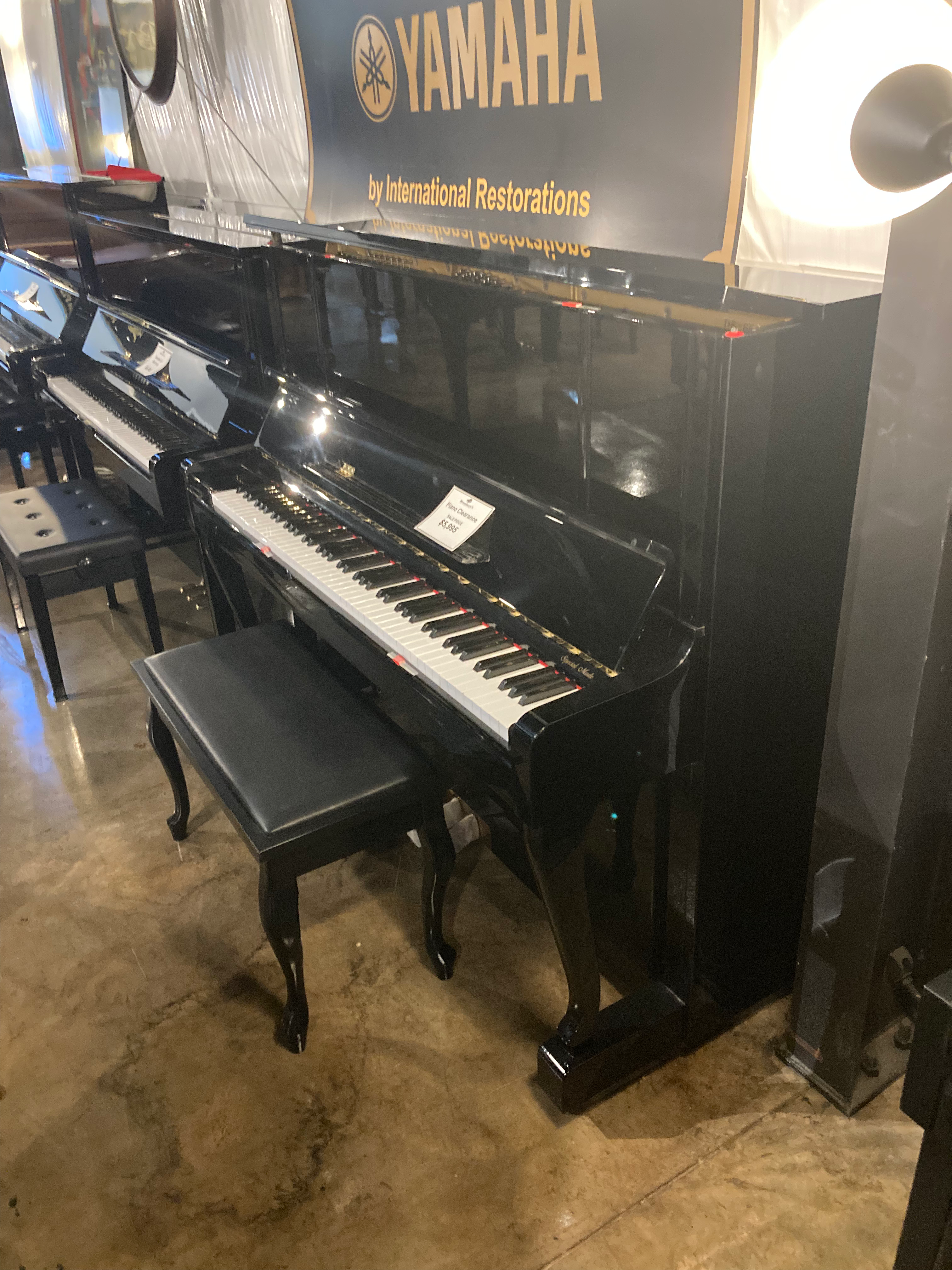 Kawai 49” DS-65 Professional Upright Piano Queen Anne Legs