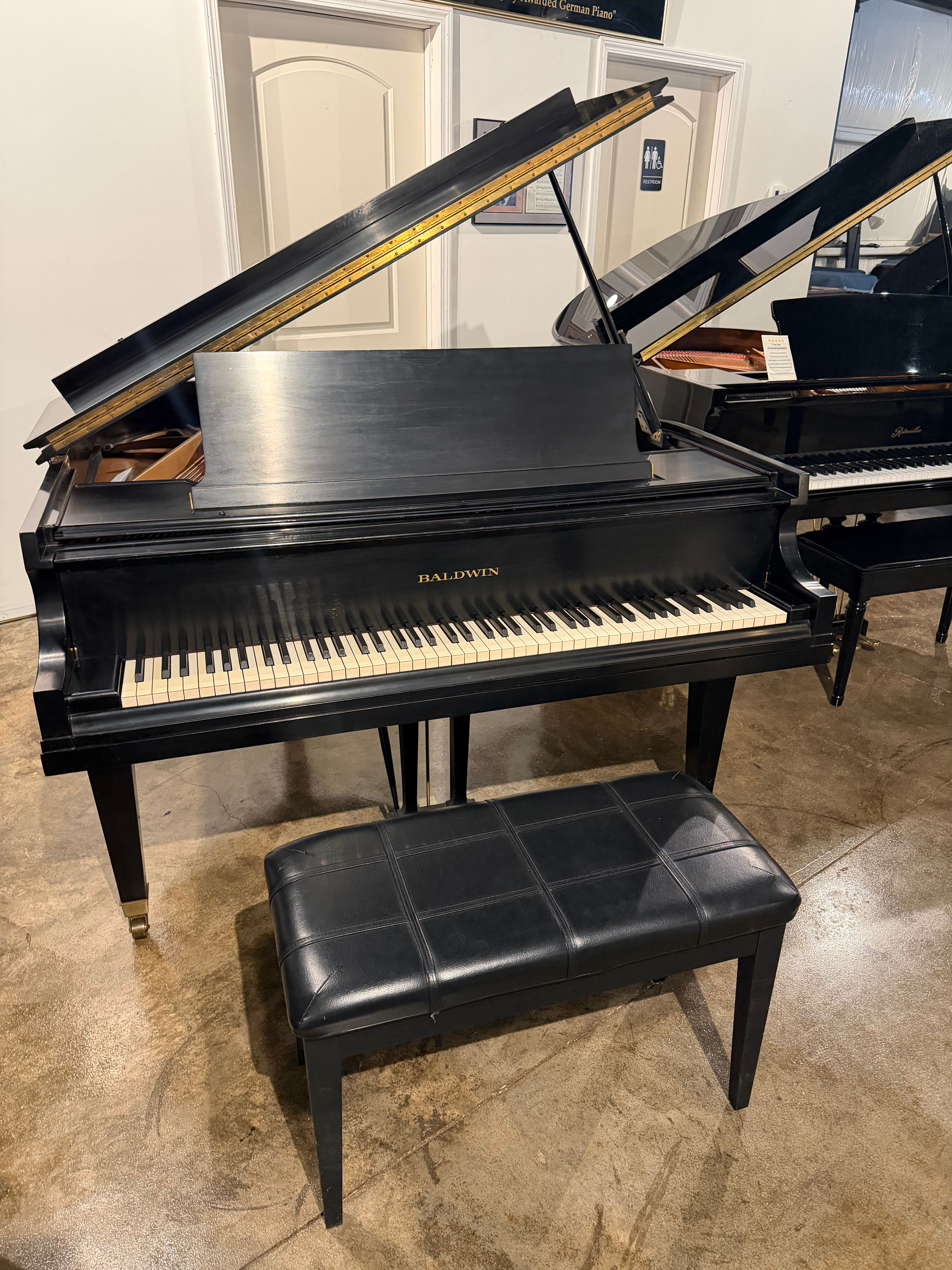 Satin Black Baldwin M Grand Piano
