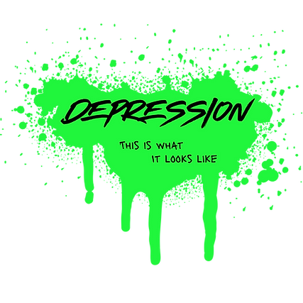 Depression this is what it looks like logo