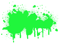 green paint splatter