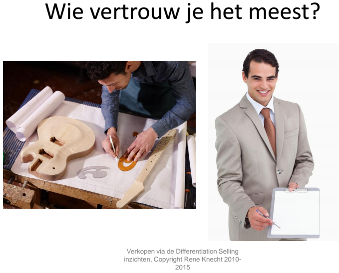 Expertise verkopen, Trust, vertrouwen