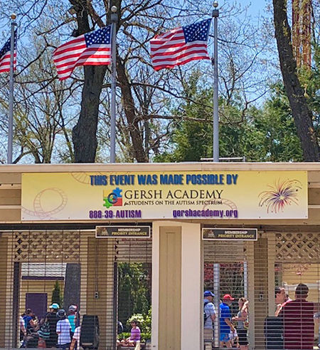 Entrance to Six Flags