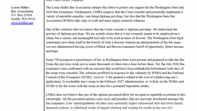 LMBA Statement about July 26 Washington State Bar Administration