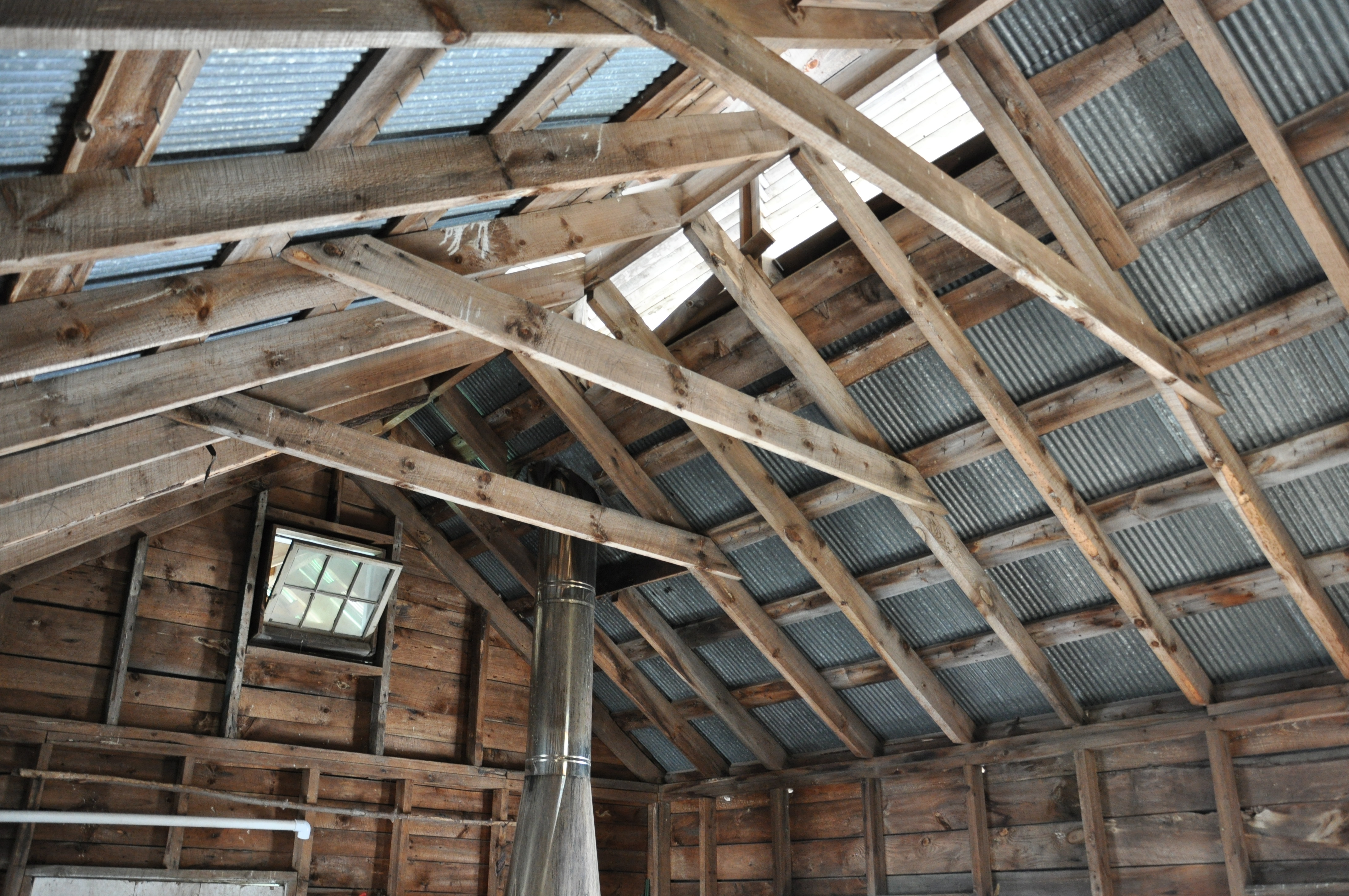 Inside the shack