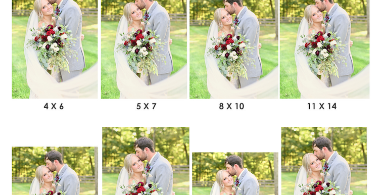 Guide For Cropping Your Images For Print: Wedding Wednesday