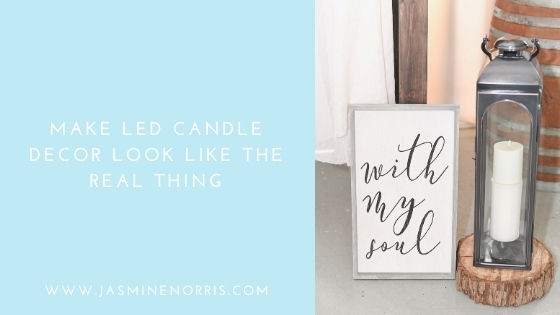 Make LED Candle Decor Look Like The Real Thing: Wedding Wednesday