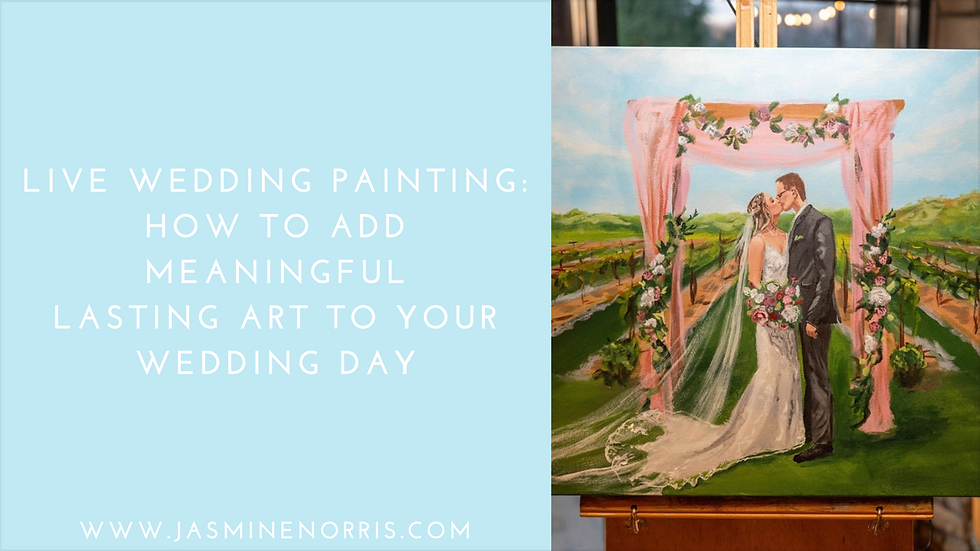 Live Wedding Painting- How to Add Meaningful, Lasting Art to Your Wedding Day: Wedding Wednesday