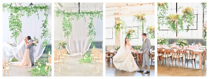 Lush Greenery Filled Luxury Wedding Inspiration at The Lake Erie Building in Cleveland Ohio