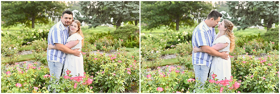 Lakeside Park Engagement Fort Wayne Indiana Rose Garden Photographer Photography