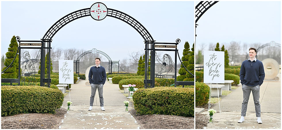 Coxhall Gardens Proposal Engagement Photographer Photography Carmel Indiana