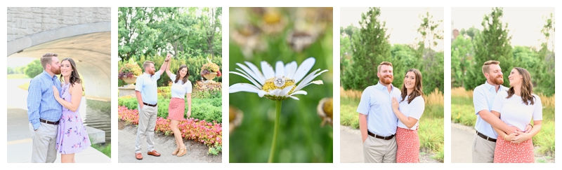 Coxhall Gardens Carmel Indiana Engagement: Madeline & Matthew