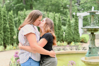 Newfields Indianapolis Indiana Engagement
