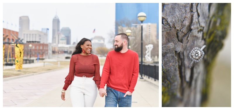 PUBLISHED: Weddings In Indiana- Urban Downtown Indianapolis Engagement