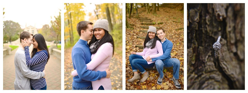 Purdue University and Happy Hollow West Lafayette Indiana Engagement: Annie & Noah