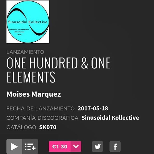 Ya está disponible en #beatport mi segundo lanzamiento a través del sello _sinusoidalkollective •_•_